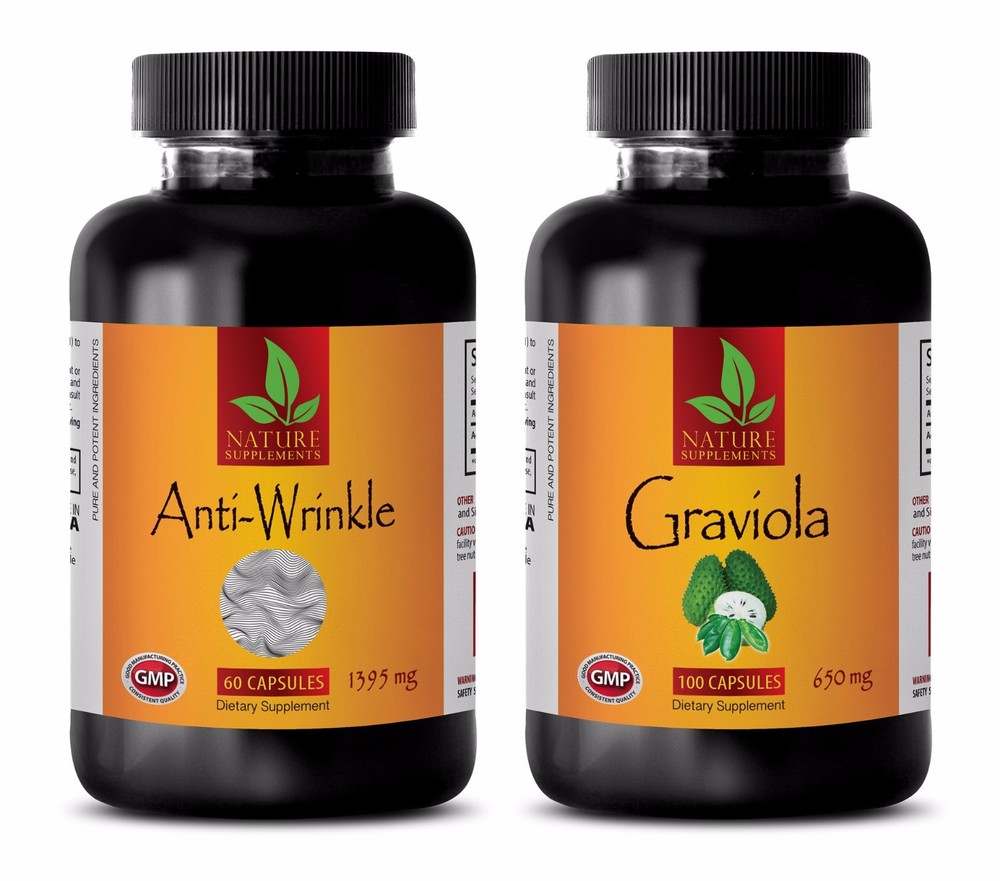 Anti-aging organic anti-wrinkle Graviola 2B Combo with coenzyme powder-image