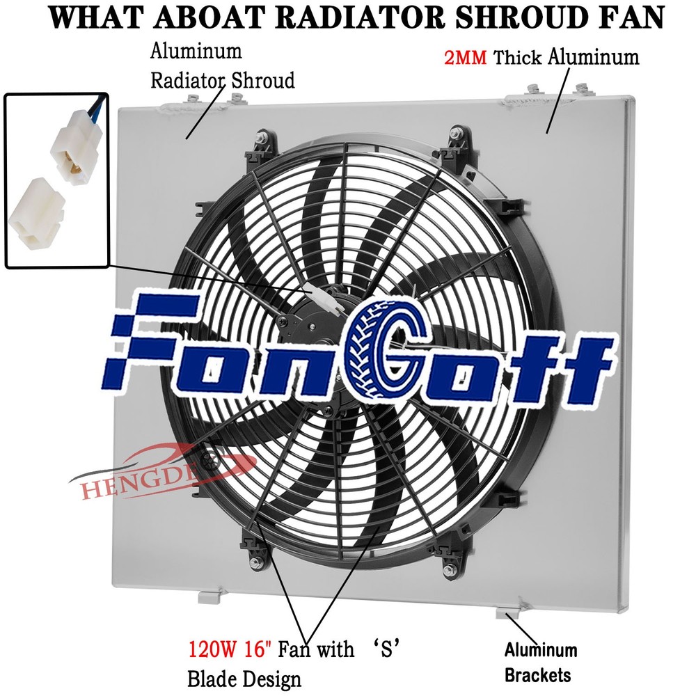 Aluminum Shroud Fan Fit 1988-95 Chevy GMC C/K 1500 2500 3500 1996-97 P30 P3500