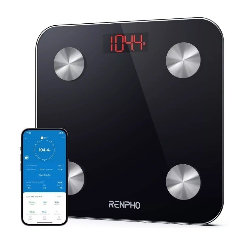 Renpho smart healthy living body composition scale new open box es-cs20m-image