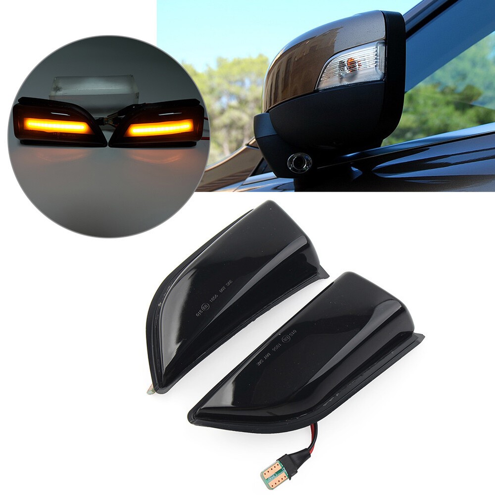 Dynamic Turn Signal Light Rearview Mirror Blinker Lamp Pair For Volvo XC60 08-14