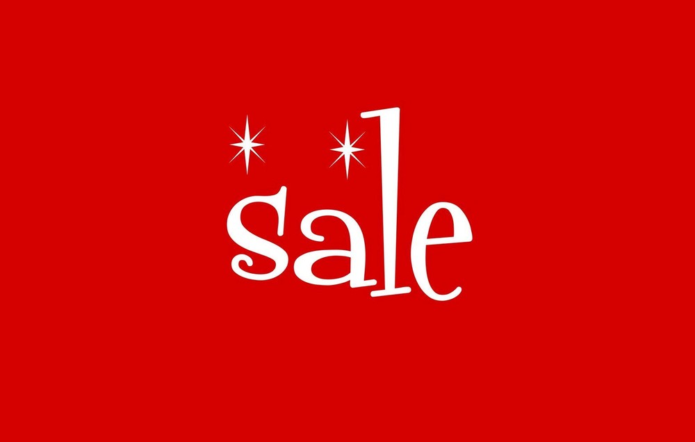 CD35S2-5 Red and White Sale Sign Card for Retail Displays 3.5x5.5 Inches