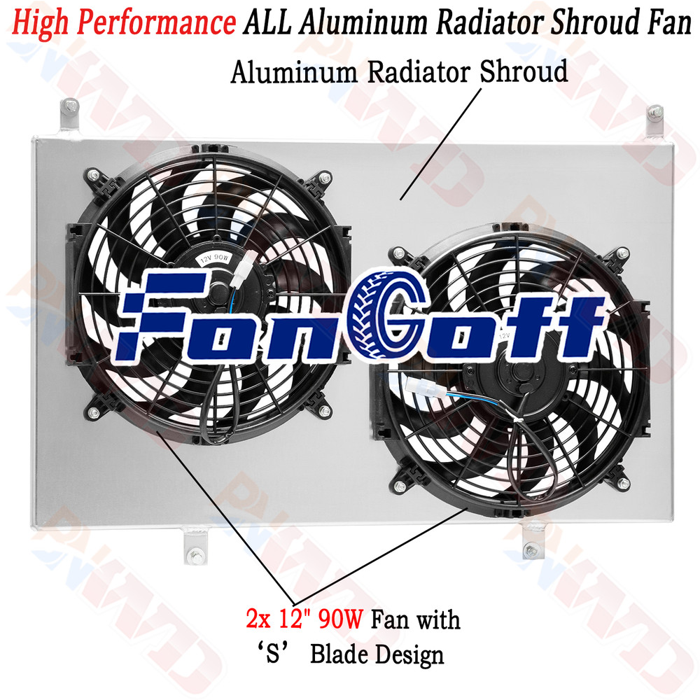 Radiator Shroud Fan For 93-97 Toyota Landcruiser FJ80R FZJ80R/Lexus LX450 96-97