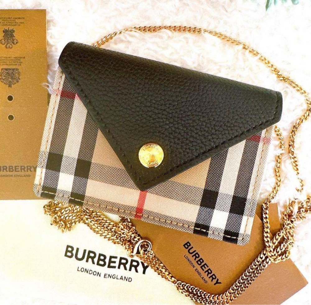 Burberry Shoulder Bag Nova Check PVC Beige Authentic F10251688