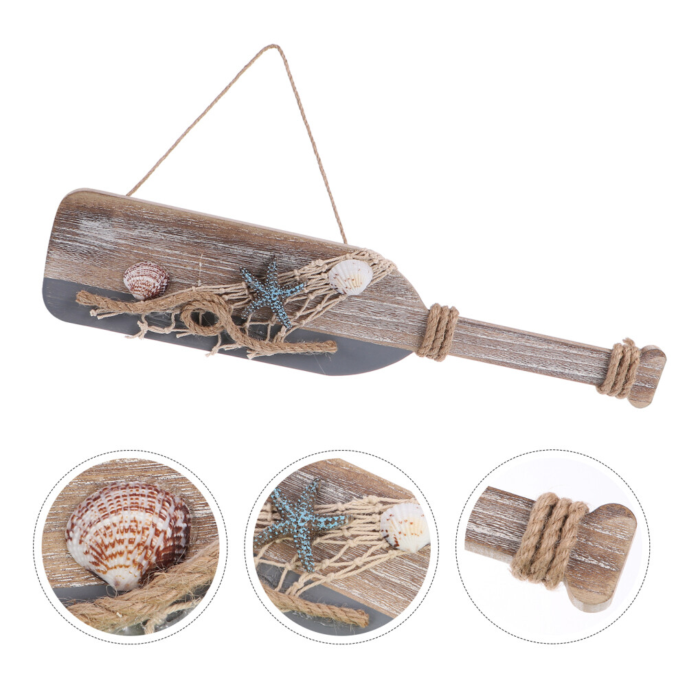Nautical Kids Decor Ocean Bathroom Wall Art Vintage Paddle Decoration Seaside