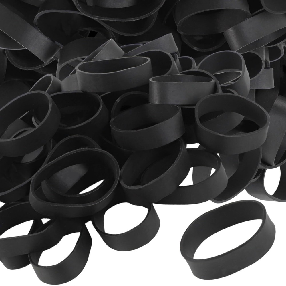 Size #82 Tactical Rubber Bands - 50 Pieces Black Heavy Duty Rubber bands, Ext...