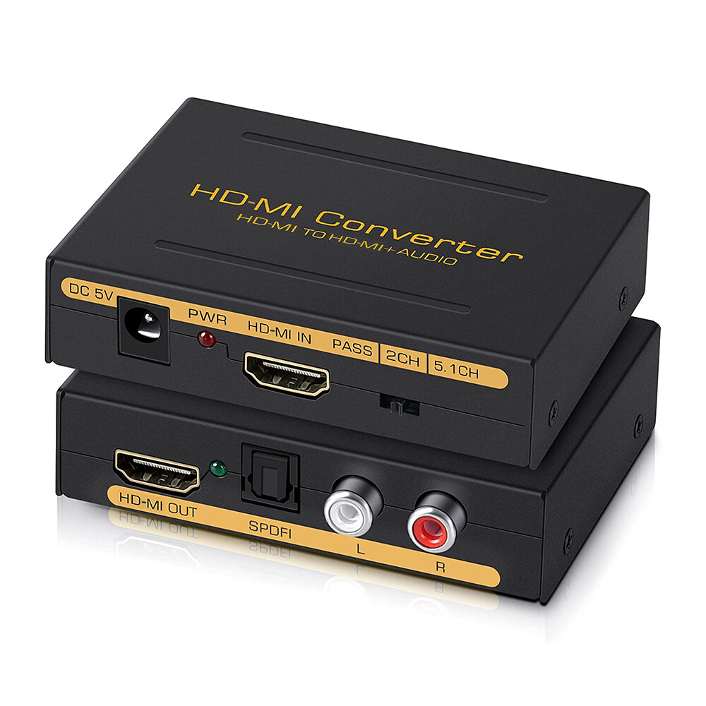 4K HDMI Extractor with Audio Splitter for HDMI and Sound Output