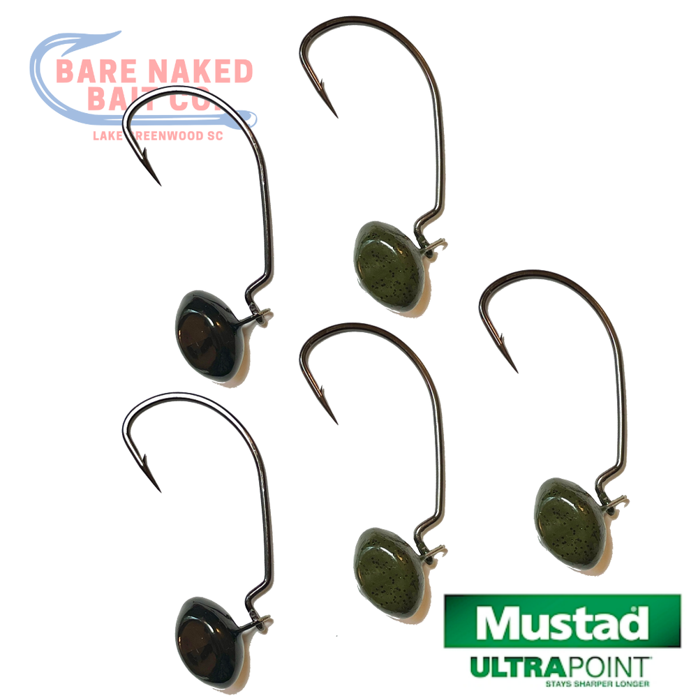 Mustad Jig Head Unisex Adulto UV Orange Jig Head, Taglia unica