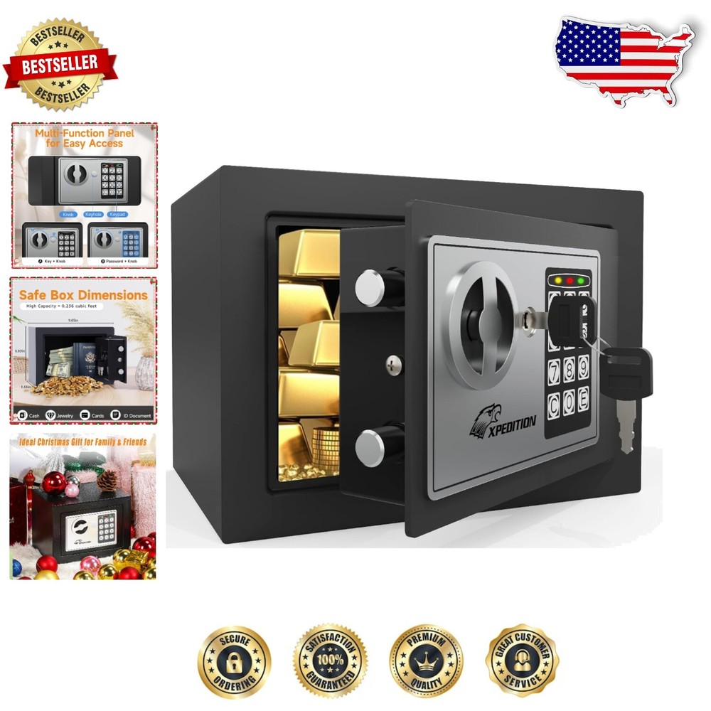 Kids' Mini Safe - Alloy Steel with Electronic Lock & Alarm