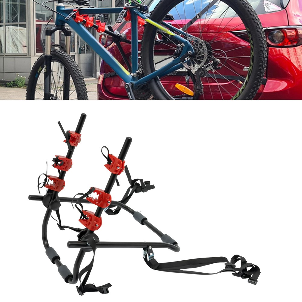 3-Bike Trunk Mount Rack for Sedan Hatchback SUV Minivan