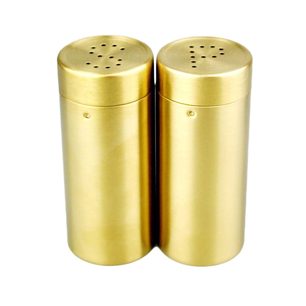 Set of 2pcs Stainless Steel Spice Dispensers Kitchen Gadget Cooking Accessories