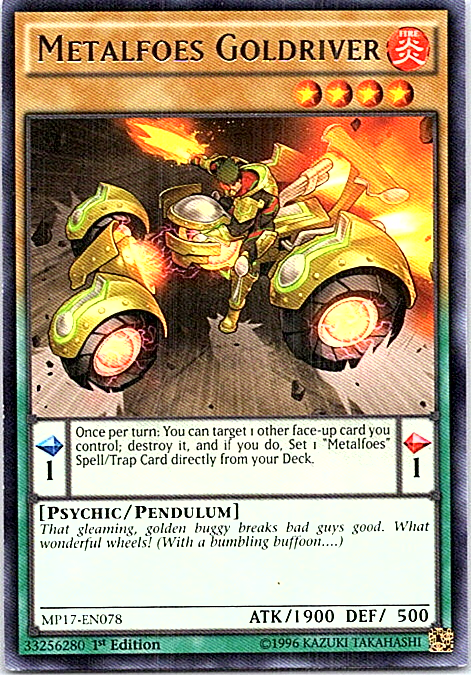 Metalfoes Goldriver MP17-EN078 Yu-Gi-Oh! Light Play 1st Edition