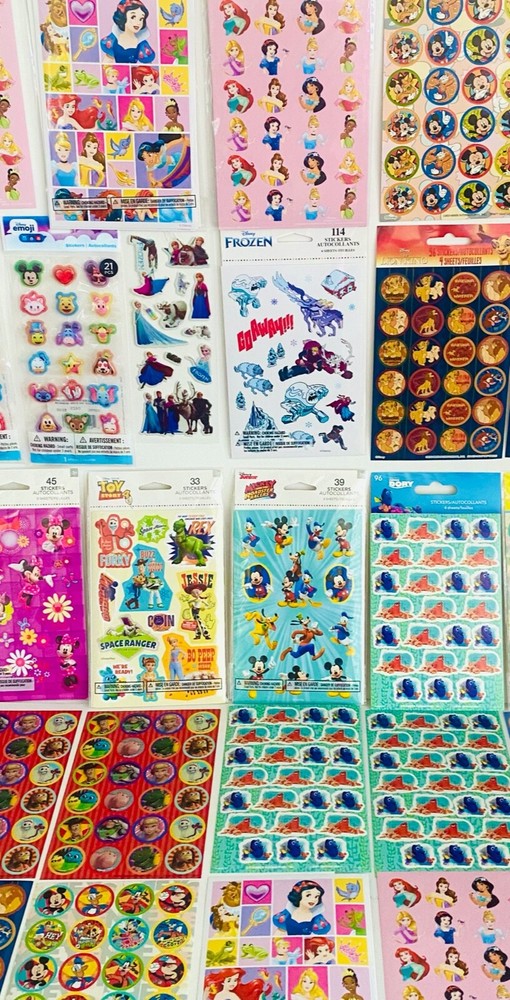 Sandylion american Greetings Hallmark 449 STICKERS TV movie Video Game Character