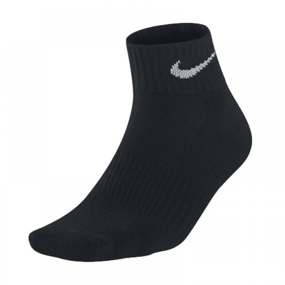 TWO PAIR NIKE ANKLE EVERYDAY PLUS DRI-FIT SOCKS BLACK MEN 6-8