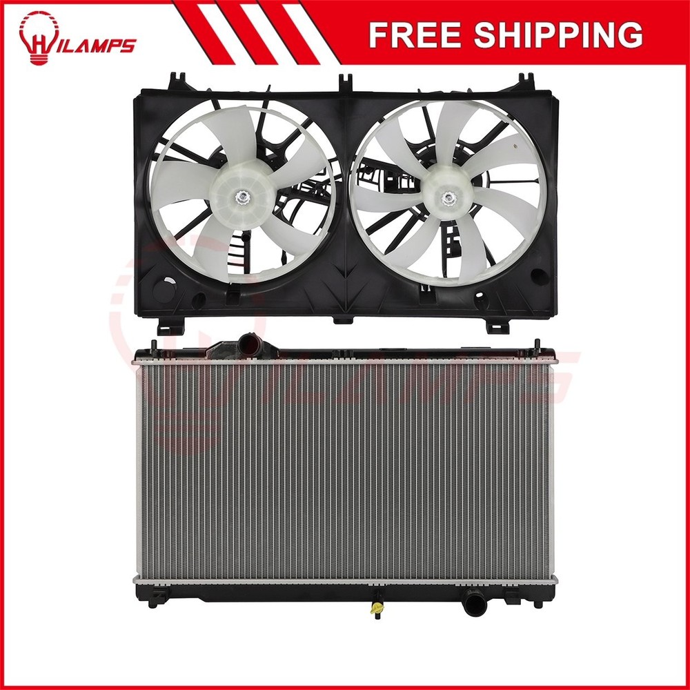 Electric Radiator Cooling Fan Kit For 2014-2015 Lexus IS250 2-Door 2.5L V6
