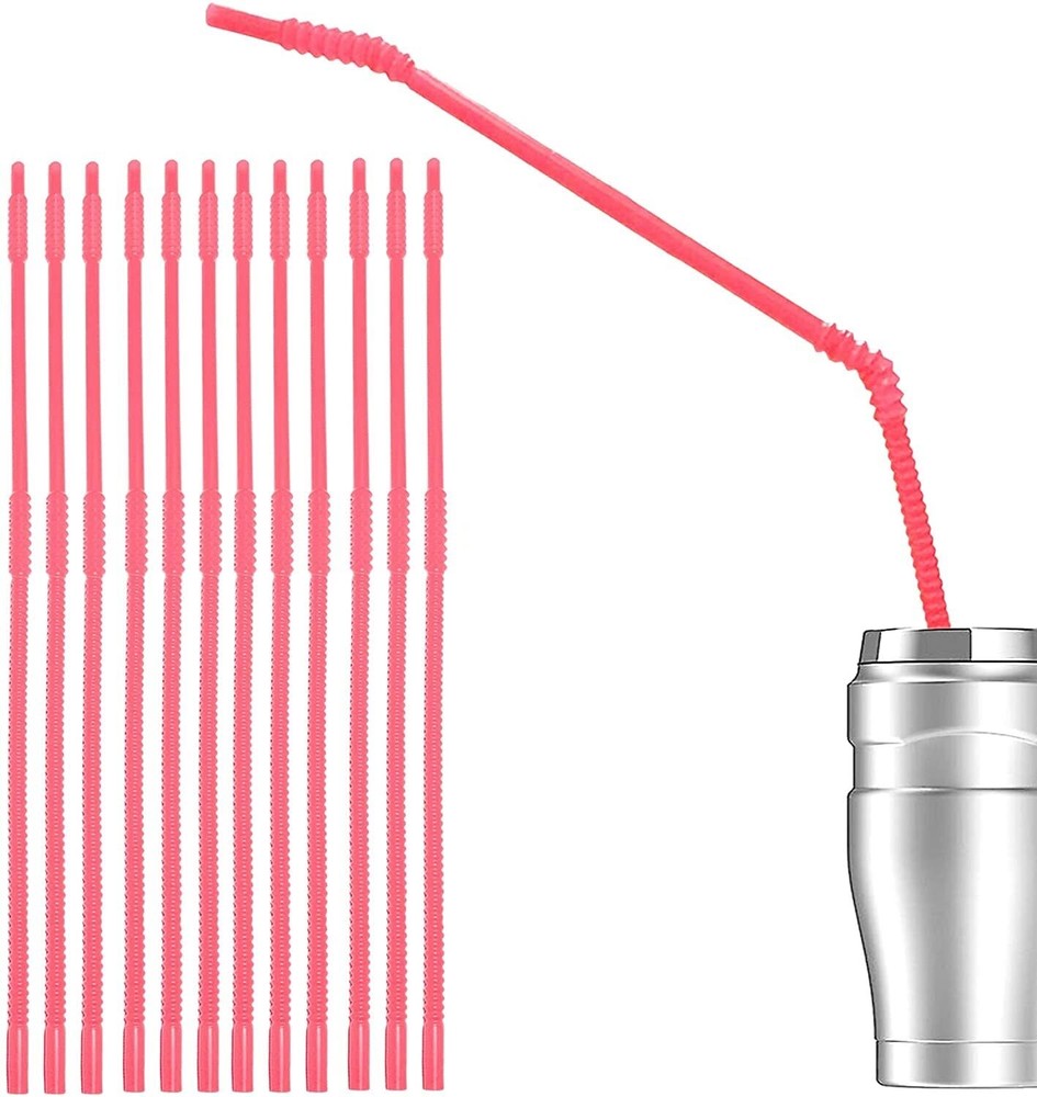 Extra Long 22-Inch Reusable Drinking Straws Made in USA for Limited Mobility