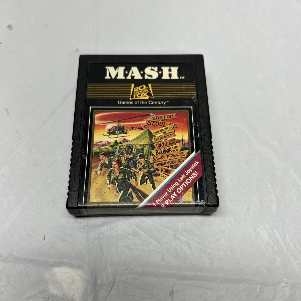 MASH (Atari 2600 1982 Clean Tested) Arcade Game Cart M*A*S*H* 20th Century Fox +