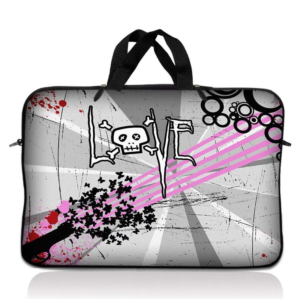 13.3 Inch Laptop Bag Sleeve Carry Case w/ Handle Notebook Macbook Love Danger