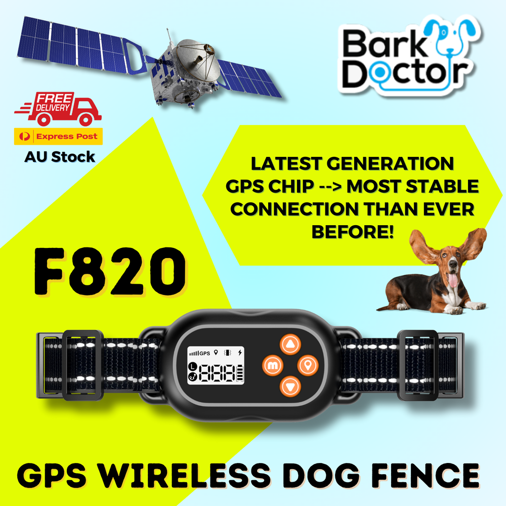 F820 GPS Wireless Outdoor Electronic Fence e-Collar with Stable GPS Connection