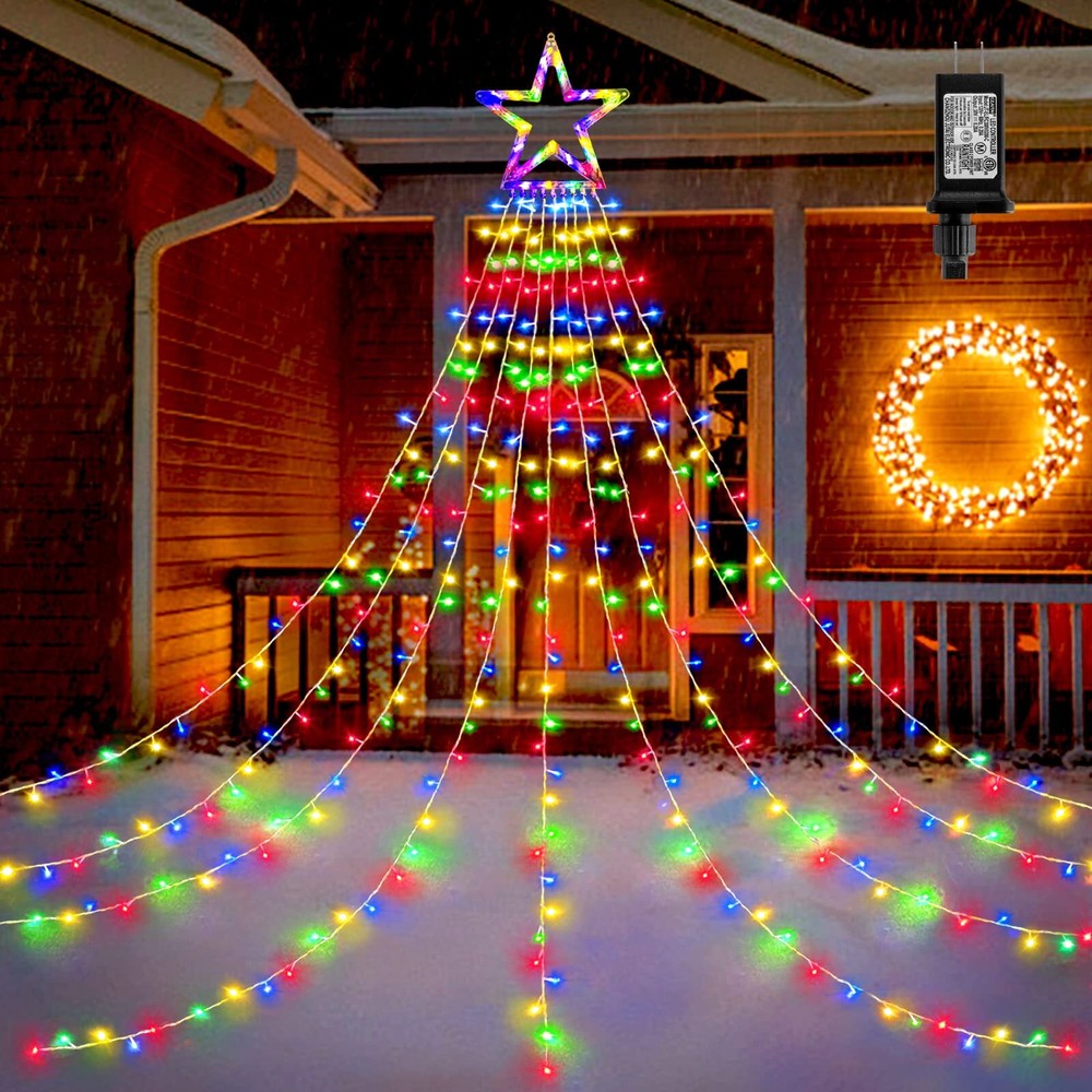 BlcTec Outdoor Christmas Decorations, 317 LEDs Christmas Lights with 9 ...