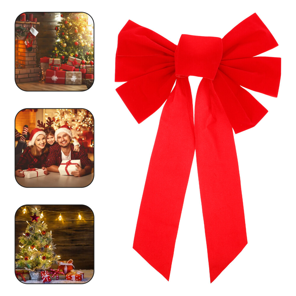 4 Large Christmas Tree Topper Bows for Tree or Door Decor