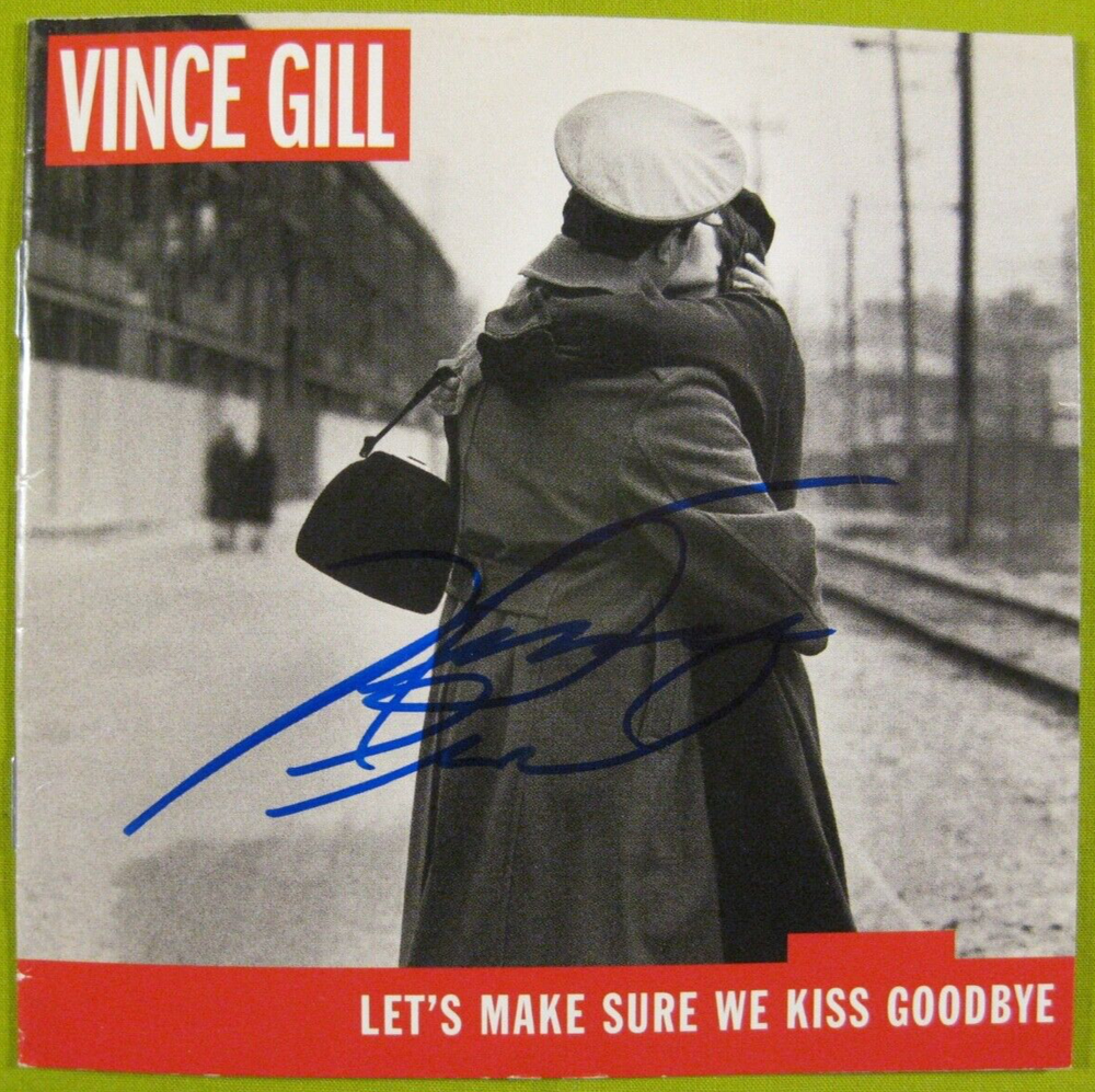 Vince Gill Signed CD Let’s Make Sure We Kiss Goodbye 2000 MCA
