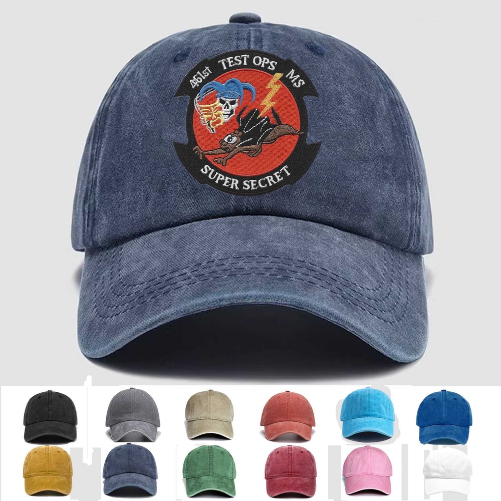 Custom Embroidered Hat 461st Test Operations MS-X-35, Veteran Cap, Trucker Hat
