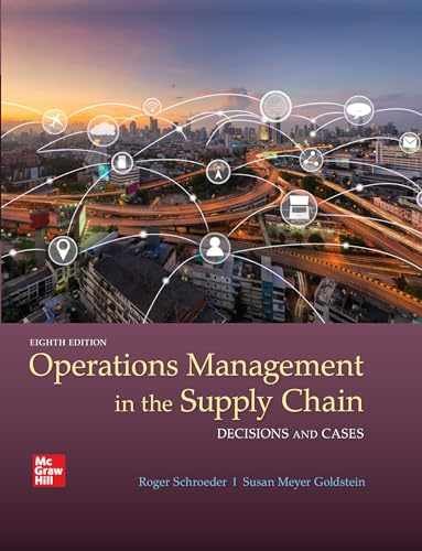 Loose Leaf for Operations Management - Loose Leaf, by Schroeder Roger G.; - Good