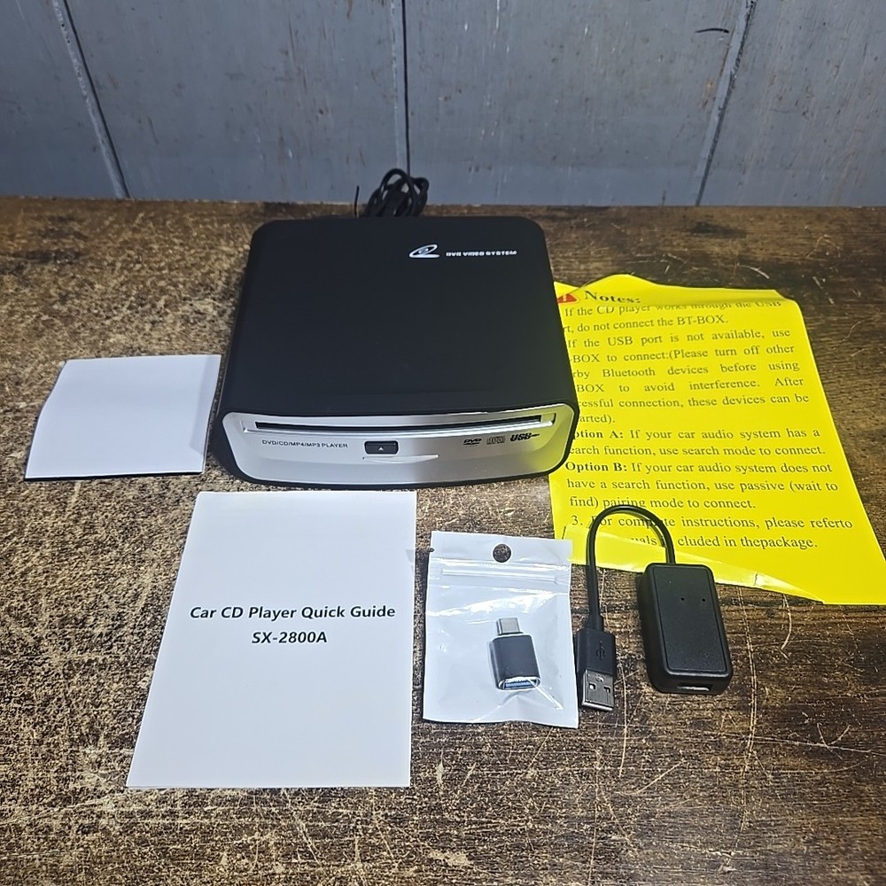 Portable CD Player for Car with Bluetooth and USB Connection,USB External Uni...
