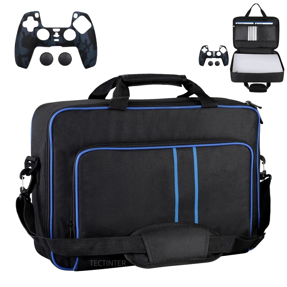 Carrying Case for PS5 Travel Bag, Console, Controllers Headset, Game Accessories