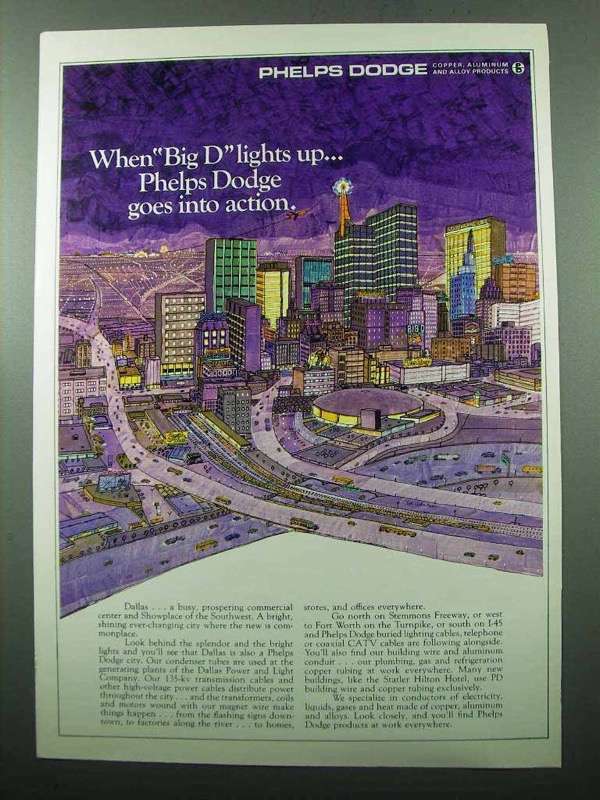 1969 Phelps Dodge Copper, Alluminum & Alloy Ad - Dallas