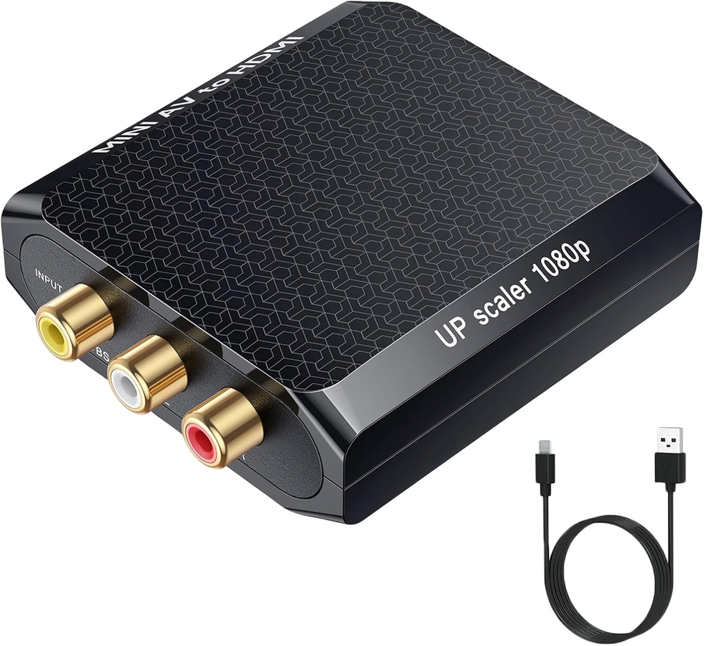 AV to HDMI Converter 1080P RCA to HDMI Adapter Mini Composite CVBS Audio Video