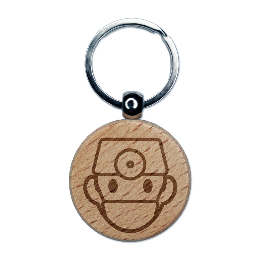 Medical Doctor Surgeon Engraved Wooden Keychain Charm Tag