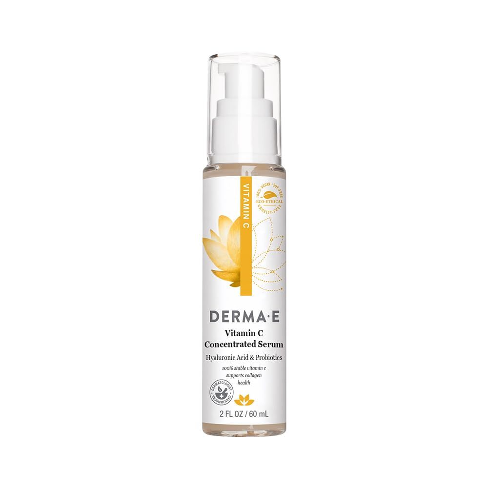 Vitamin C Concentrated Serum with Hyaluronic Acid, Vitamin E & Aloe, All Natu...