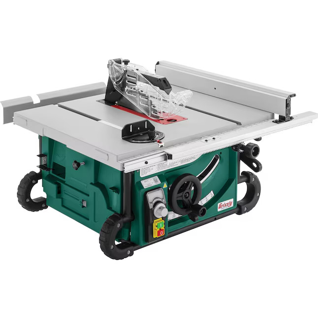 Grizzly G0869 10-in 15 -Amp 120 -Volt Portable Benchtop Table Saw