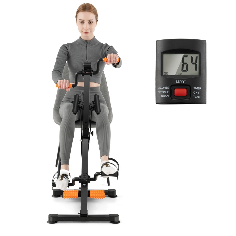 Pedal Exerciser Height & Length-Adjustable Full Body Exercise Bike