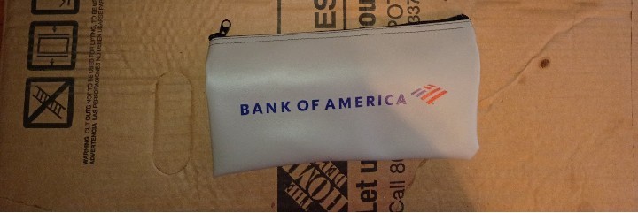 Authentic Bank Of America Deposit Bag