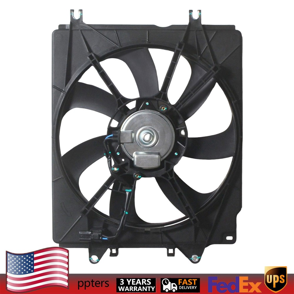 Honda CR-V 2.4L 2017-2018 Right Side AC Condenser Cooling Fan Assembly 12V