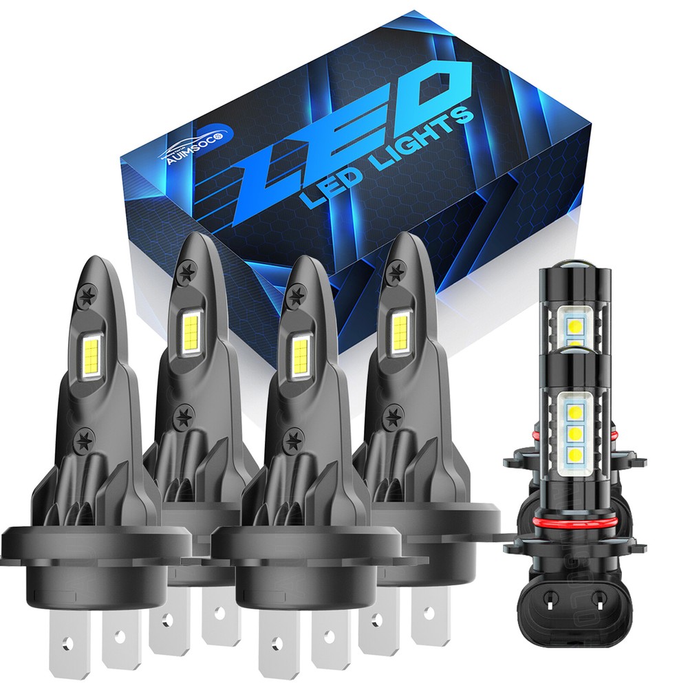 For Mercedes-Benz C320 2001-2005 Combo LED Headlight Bulb High Low + Fog Light