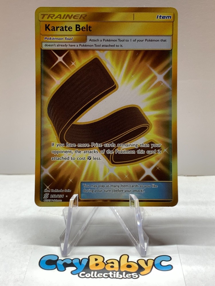Pokemon Karate Belt 252/236 Secret Rare Sun & Moon Unified Minds-image