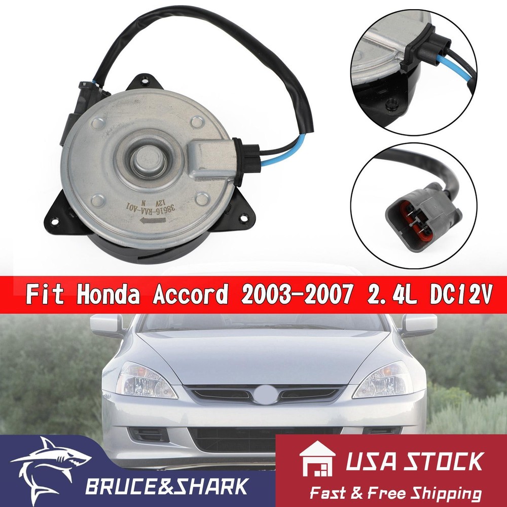 Honda Accord 03-2007 2.4L A/C Condenser Fan Motor 38616-RAA-A01 DC12V