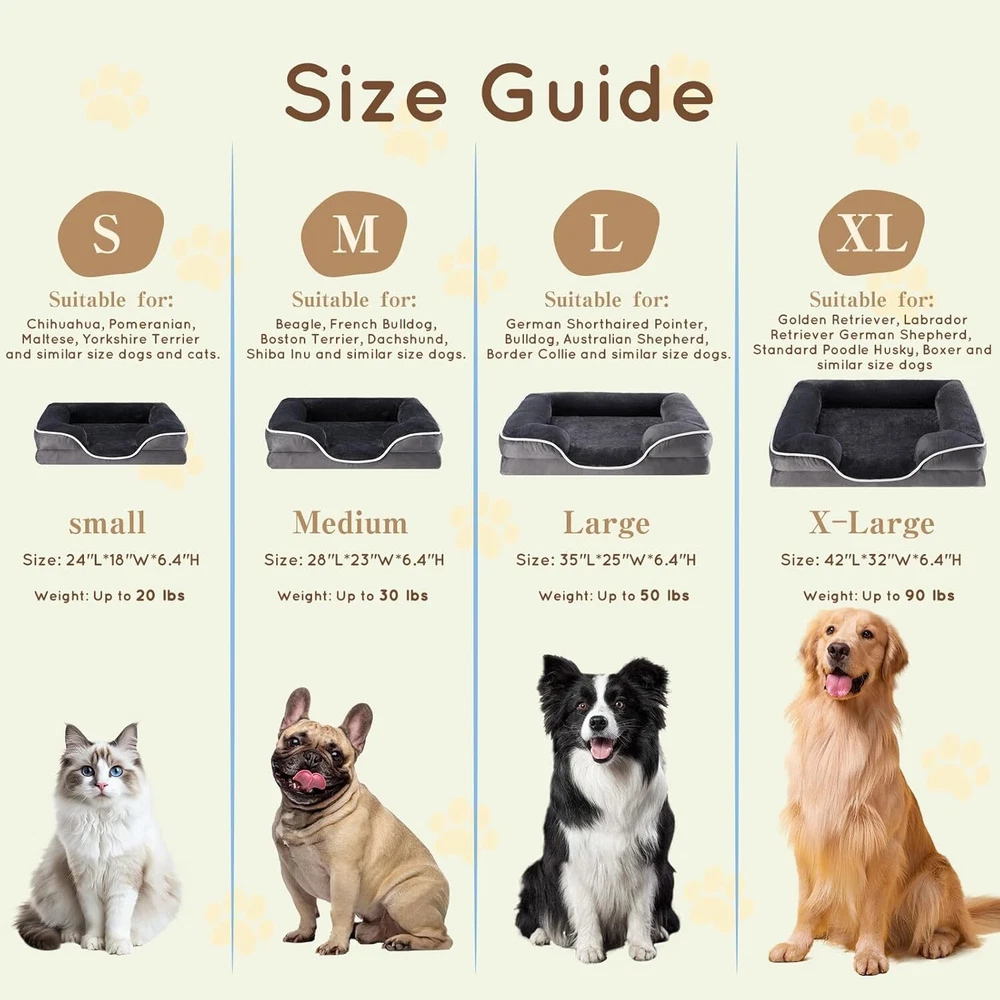Curated visual reference: 35 Orthopedic Foam Dog Bed Waterproof Pet Mattress With Washable Photo Inspiration