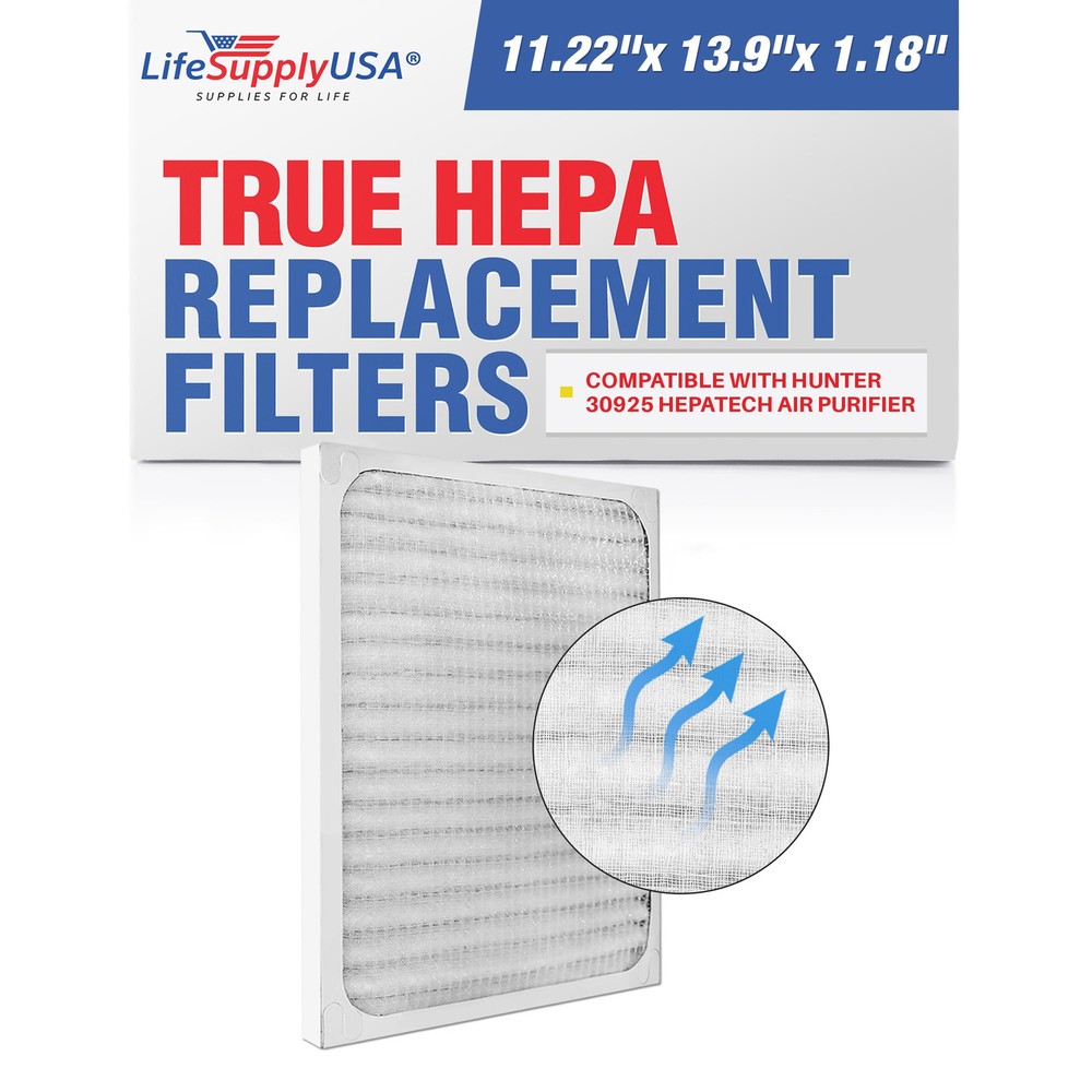 True HEPA Filter Replacement Compatible with Hunter 30925 HEPAtech Air Purifier