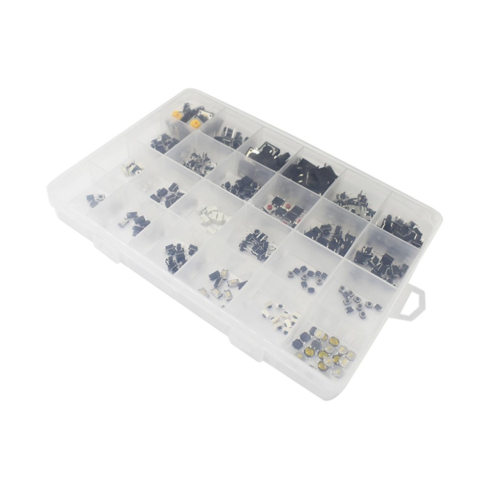 25 Types Assorted Micro Switch Push Tact Button ON/OFF Touch Button Switch Set