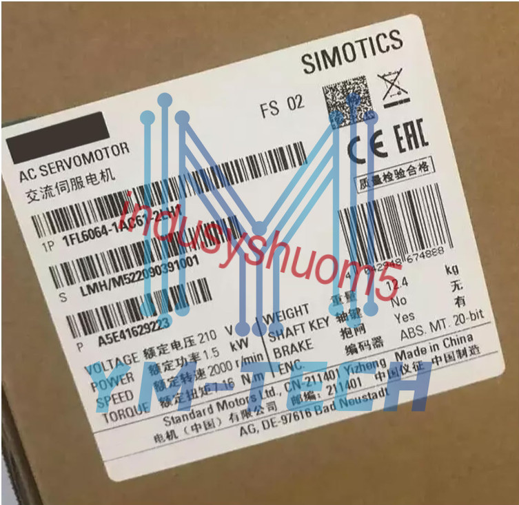 1Pcs New Siemens Servo Motor 1Fl6064-1Ac61-2Lh1 Fast Ship