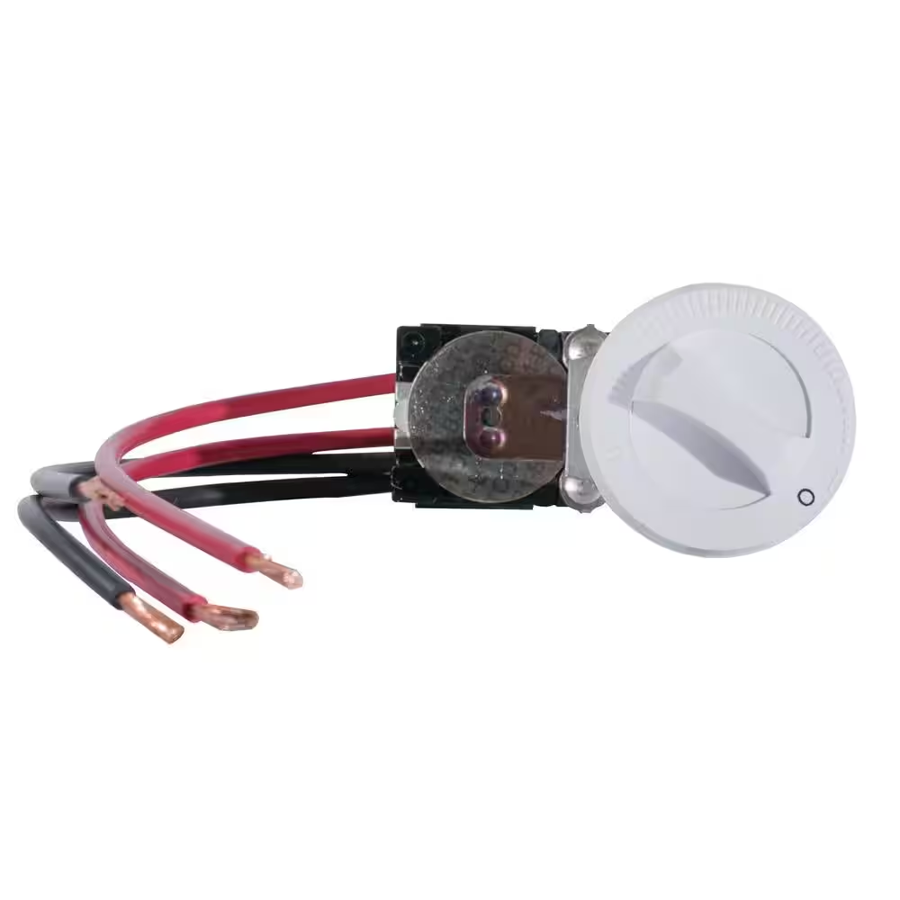 Cadet 22 Amp Double Pole Thermostat Kit for In Wall Electric Heaters White