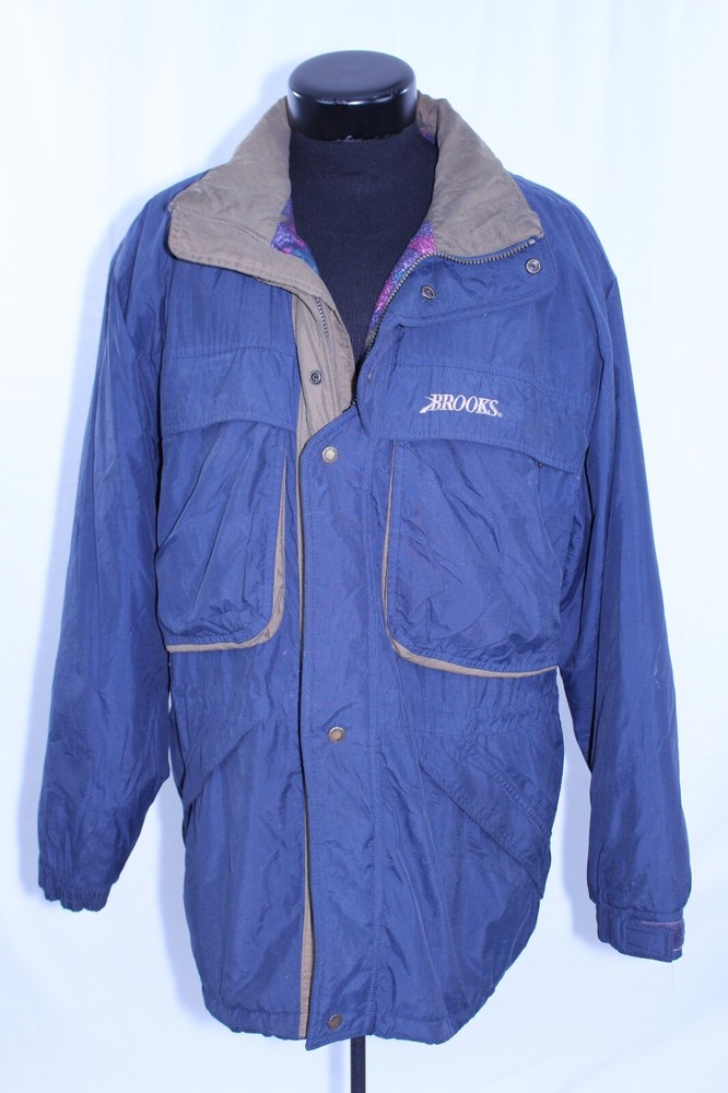 VTG Brooks Coat Overcoat M Men Jacket Warm Winter 1980's 58630 Shoes Sneakers NY