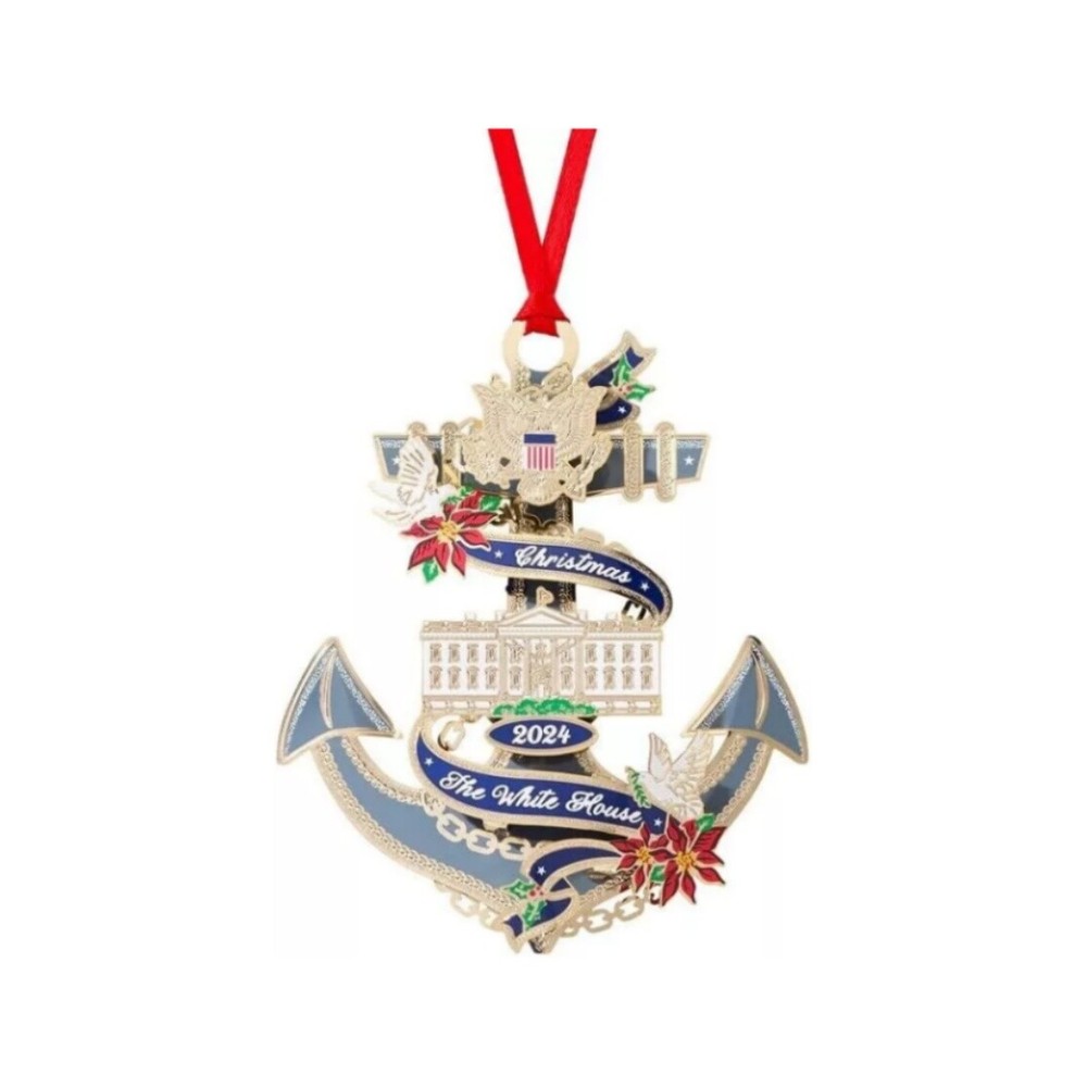 2024 White House Christmas Official Pendant Honoring Jimmy Carter Acrylic