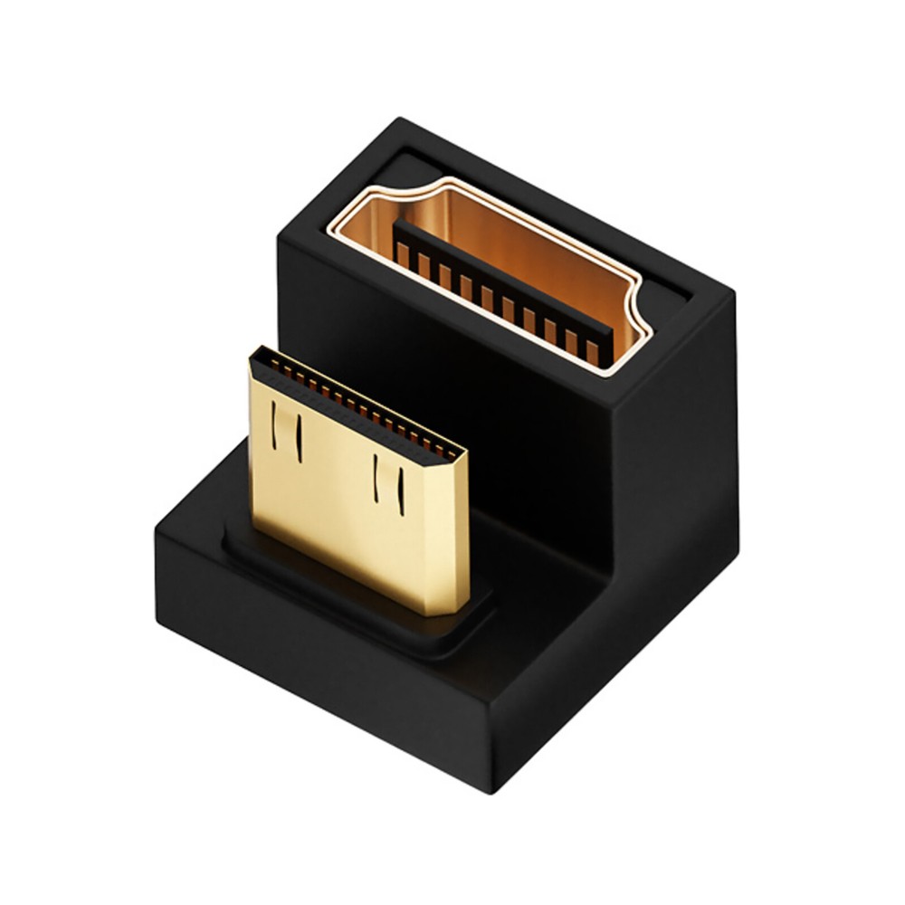 U Shape Mini HDMI to HDMI Adapter Portable For Blu-Ray Player/ PC Laptop HDTV