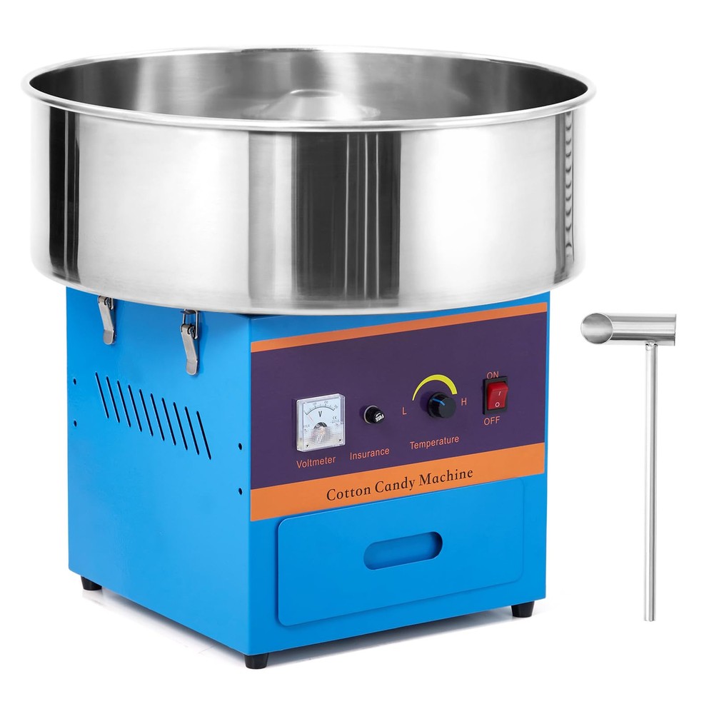 Commercial Cotton Candy Machine 1000W Cotton Candy Maker Stainless Steel Bowl S