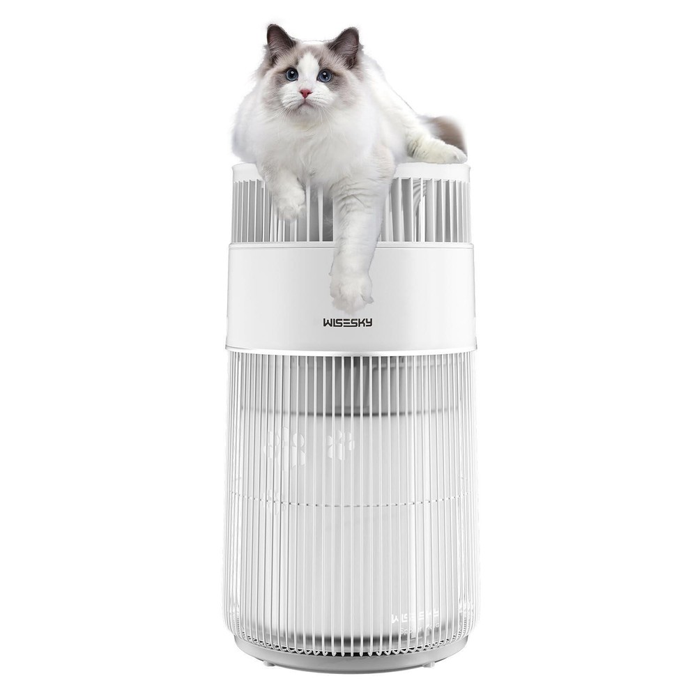 Pet Air Purifier, 3-in-1 HEPA Filter for Cat Hair Dander Odor Dust, Quiet 360...